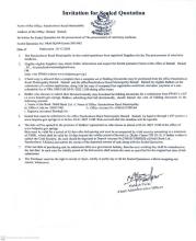 Invitation for sealed quotation