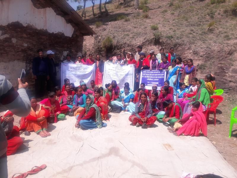 समुदाय स्वास्थ्य प्राप्ताङ्क बोर्ड सहित साथ विधी बारे स्वास्थ्यकर्मीहरु एंव स्वयंसेविकालाई अभिमुखिकरण
